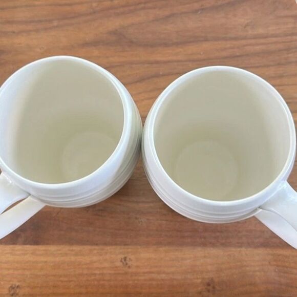 Mikasa Swirl Bone White Mug (2) - Picture 3 of 5